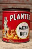 画像1: dp-221101-07 PLANTERS / MR.PEANUT 1940's Salted MIXED NUTS Can