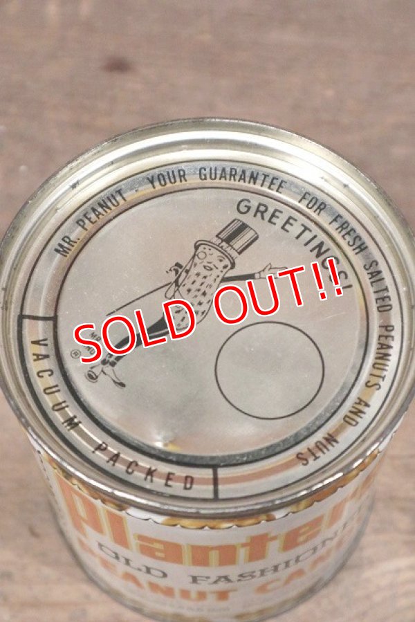 画像6: dp-221101-08 PLANTERS / MR.PEANUT 1940's OLD FASHIONED PEANUT CANDY Can