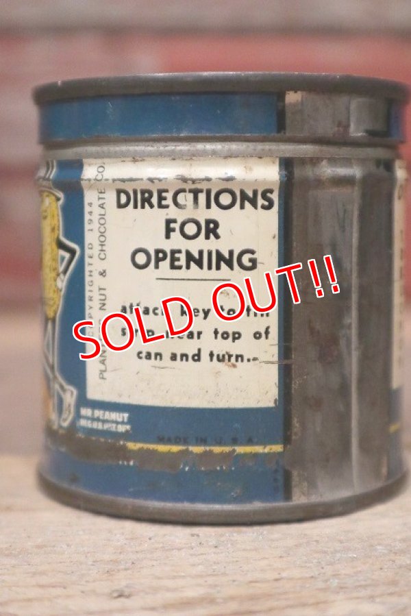 画像4: dp-221101-06 PLANTERS / MR.PEANUT 1940's Salted PEANUTS Can
