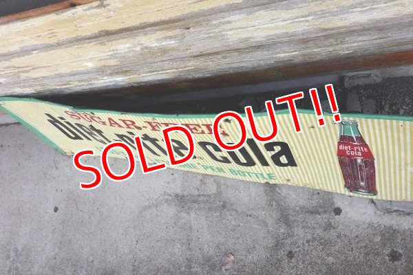 画像10: dp-221101-49 diet-rite cola / 1960's Metal Sign