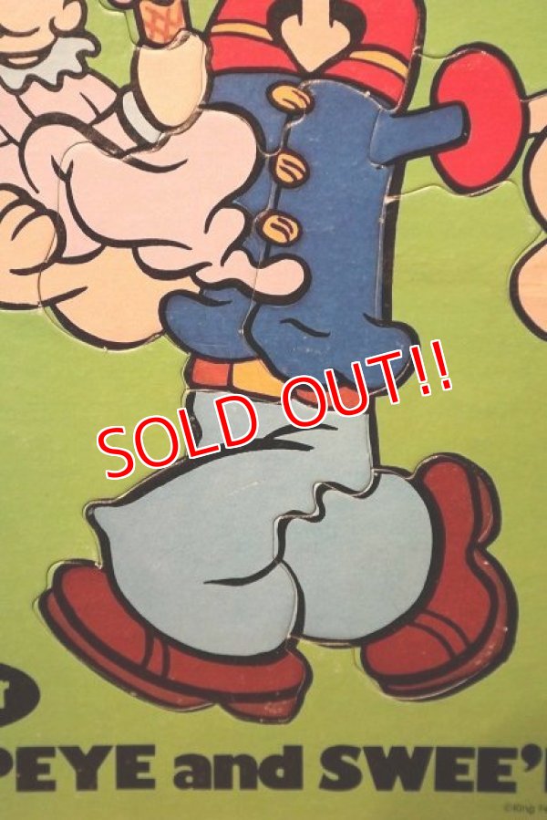 画像3: ct-220901-13 Popeye & Swee'pea / jaymar 1970's Frame Tray Puzzle