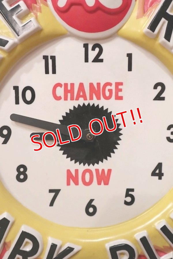 画像7: dp-221101-57 AC FIRE RING SPARK PLUGS / 1960's Lighted Clock