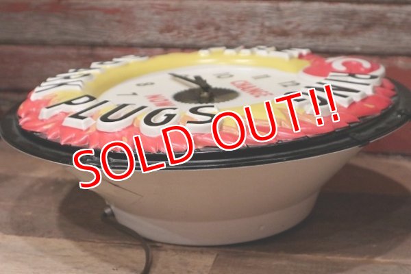 画像13: dp-221101-57 AC FIRE RING SPARK PLUGS / 1960's Lighted Clock