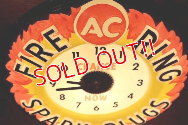 画像3: dp-221101-57 AC FIRE RING SPARK PLUGS / 1960's Lighted Clock