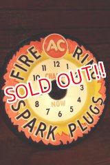 画像: dp-221101-57 AC FIRE RING SPARK PLUGS / 1960's Lighted Clock