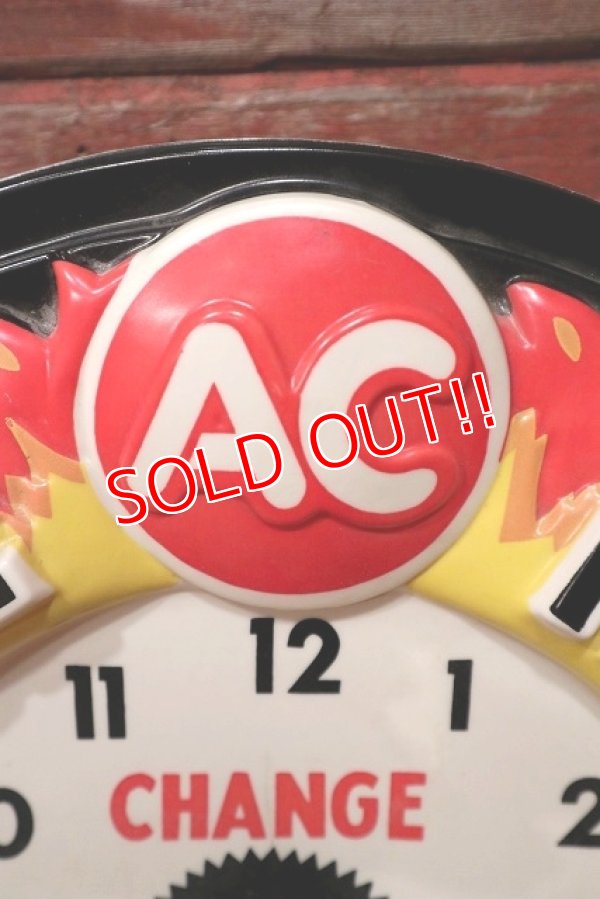 画像8: dp-221101-57 AC FIRE RING SPARK PLUGS / 1960's Lighted Clock