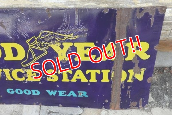 画像4: dp-221101-60 GOODYEAR SERVICE STATION / 1930's Porcelain Sign