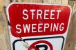 画像2: dp-221101-47 Road Sign "STREET SWEEPING"