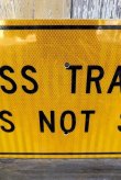 画像3: dp-221101-46 Road Sign "CROSS TRAFFIC DOES NOT STOP"