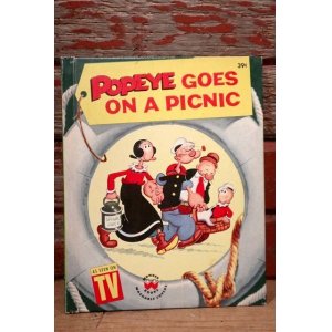 画像: ct-220901-13 Popeye / Wonder Book 1970 "Popeye Goes On a Picnic" Picture Book