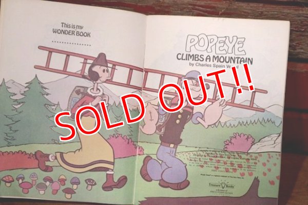 画像2: ct-220901-13 Popeye / Wonder Book 1980 "Popeye Climbs a Mountain" Picture Book