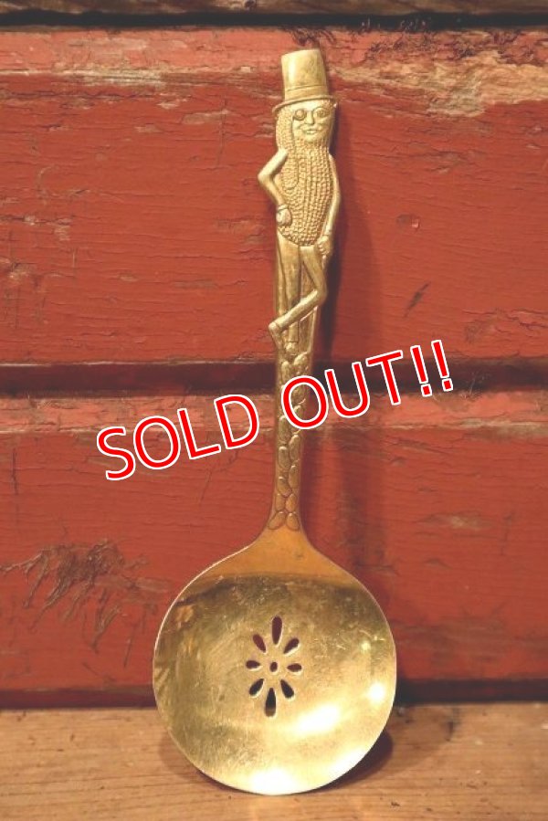 画像1: ct-221101-97 PLANTERS / MR.PEANUT 1940's-1950's Gold Plate Spoon