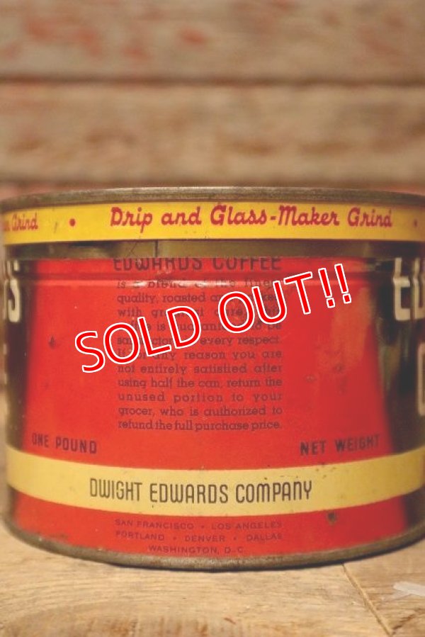 画像3: dp-221101-63 EDWARDS COFFEE / Vintage Tin Can
