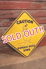 画像: ct-221001-32 Donald Duck / 1990's〜 "CAUTION XING" Sign