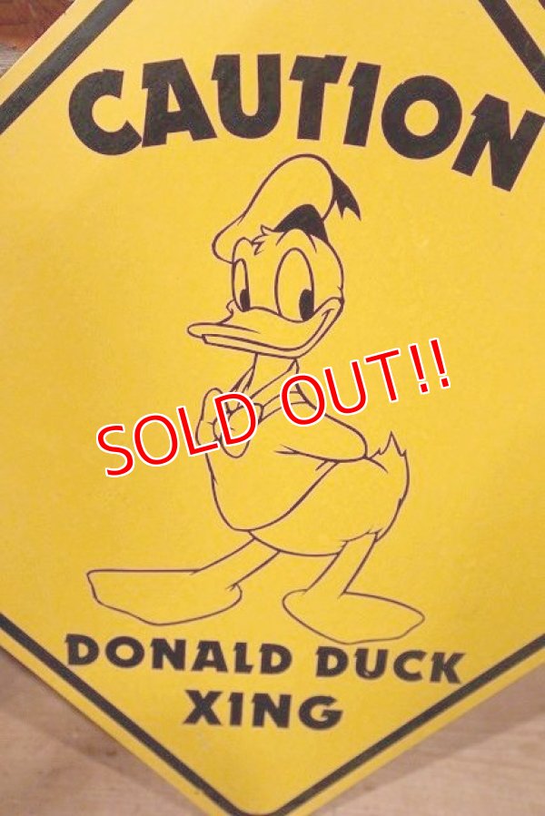 画像2: ct-221001-32 Donald Duck / 1990's〜 "CAUTION XING" Sign
