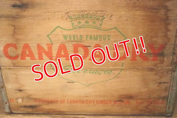 画像2: dp-221201-02 CANADA DRY / 1950's Wood Box