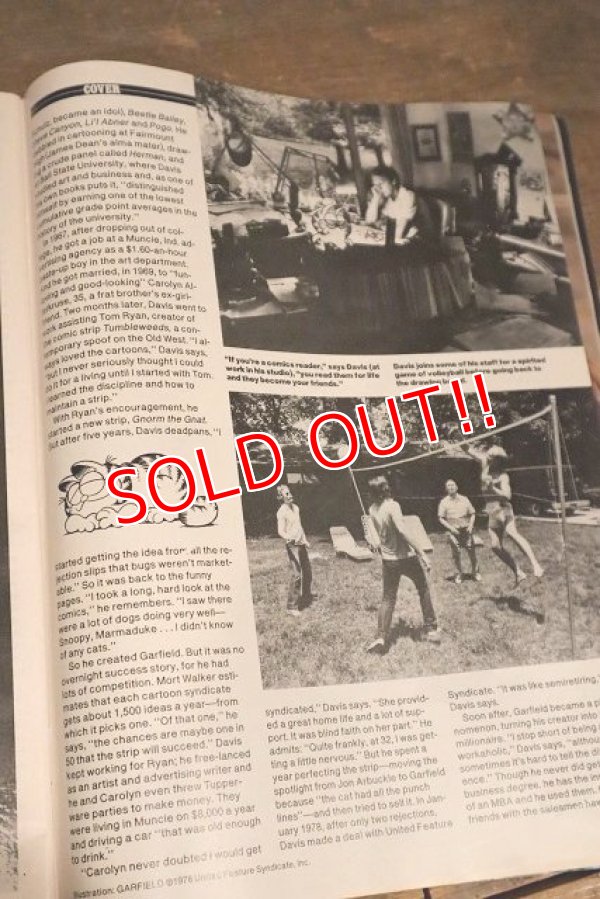 画像4: ct-220901-14 Garfield / Weekly People NOVEMBER 1. 1982