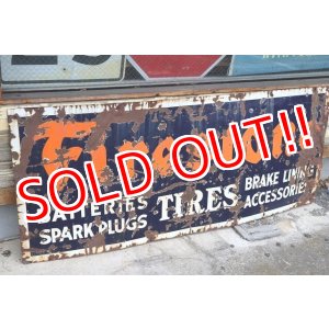 画像: dp-221201-25 Firestone / 1940's Porcelain Sign