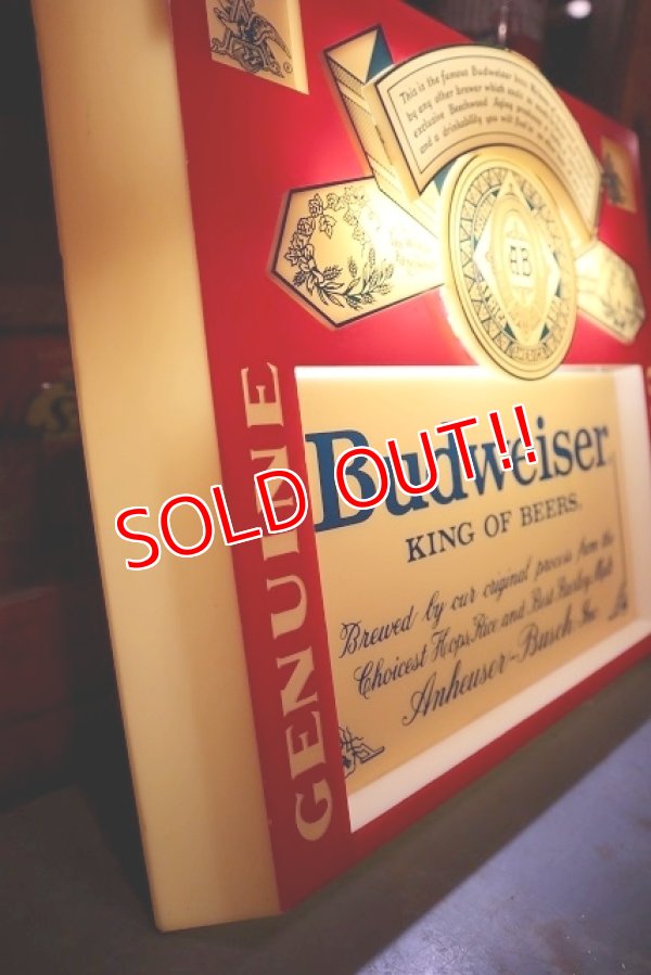 画像3: dp-221201-09 Budweiser / 1980's Lighted Sign