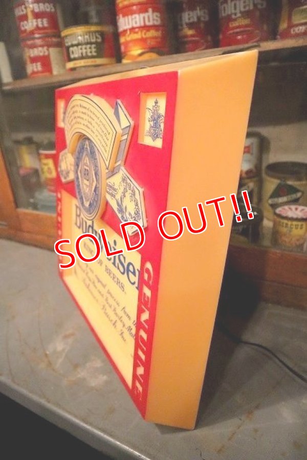 画像5: dp-221201-09 Budweiser / 1980's Lighted Sign