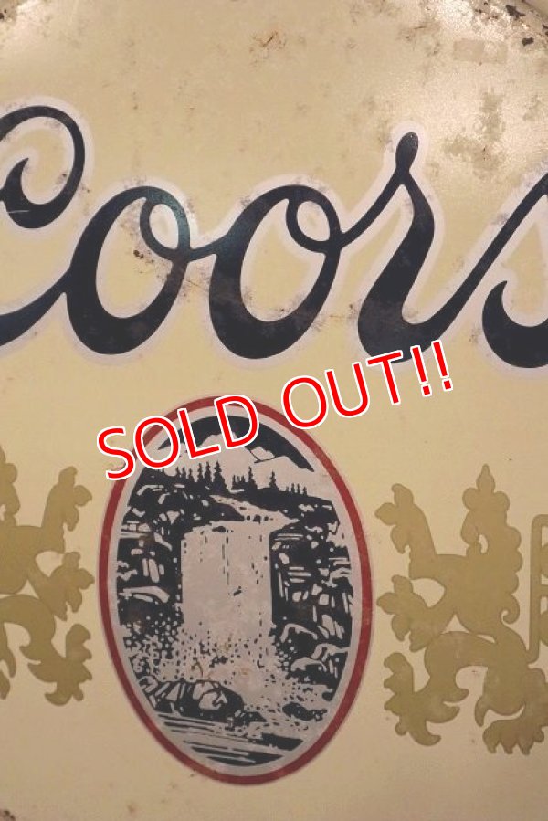 画像2: dp-221201-27 Coors Beer / 1980's Bottle Cap Sign
