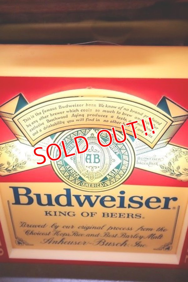 画像2: dp-221201-09 Budweiser / 1980's Lighted Sign