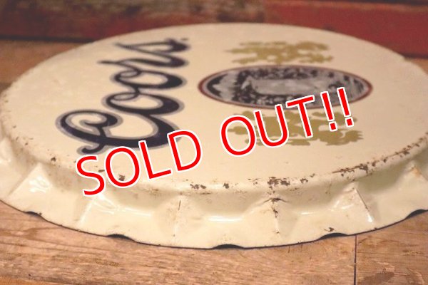 画像7: dp-221201-27 Coors Beer / 1980's Bottle Cap Sign