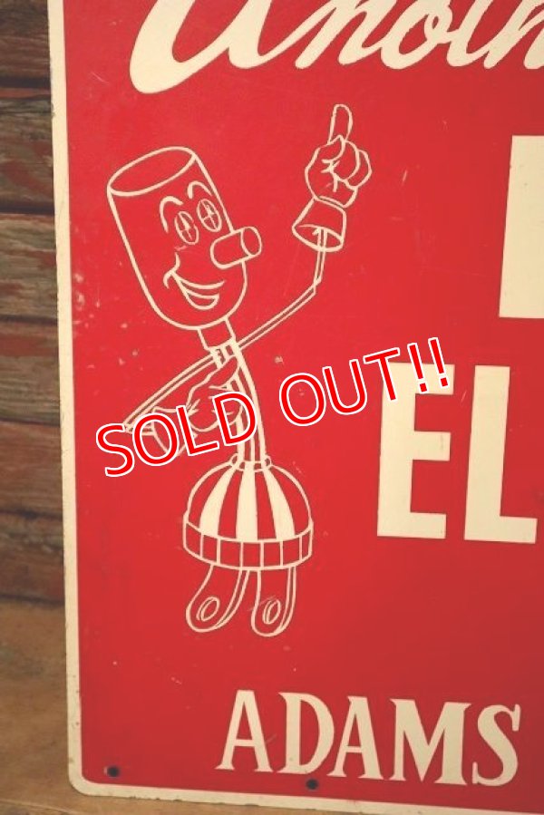 画像2: ct-221201-17 Willie Wiredhand / 1950's HEATED ELECTRICALLY Metal Sign