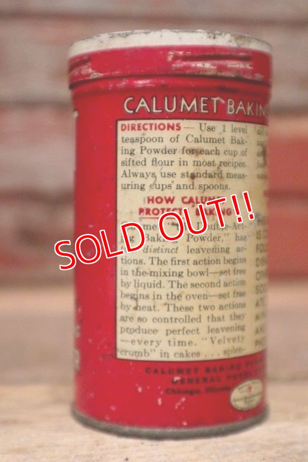 画像3: dp-221101-02 CALUMET / 1930's Baking Powder Can