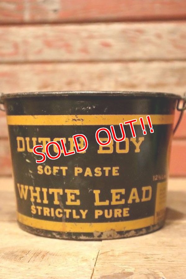 画像1: ct-221201-06 DUTCH BOY / 1950's SOFT PASTE WHITE LEAD Bucket
