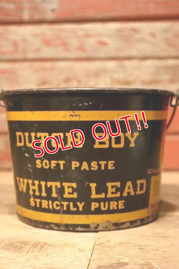 画像1: ct-221201-06 DUTCH BOY / 1950's SOFT PASTE WHITE LEAD Bucket