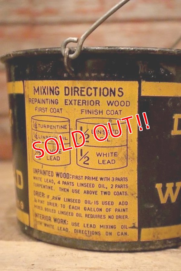 画像5: ct-221201-06 DUTCH BOY / 1950's SOFT PASTE WHITE LEAD Bucket