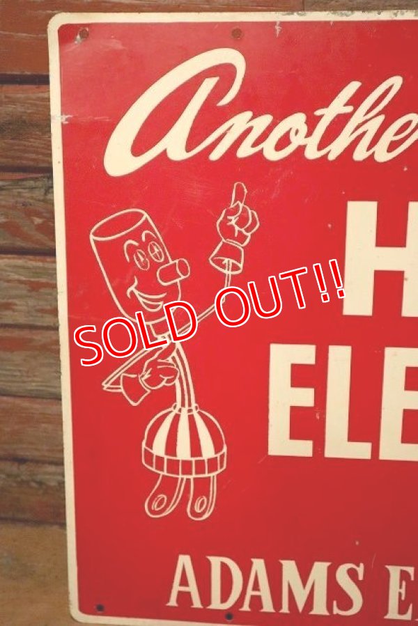 画像7: ct-221201-17 Willie Wiredhand / 1950's HEATED ELECTRICALLY Metal Sign