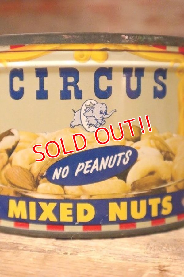 画像2: dp-221201-40 CIRCUS FOODS , INC. / 1950's CIRCUS MIXED NUTS CAN