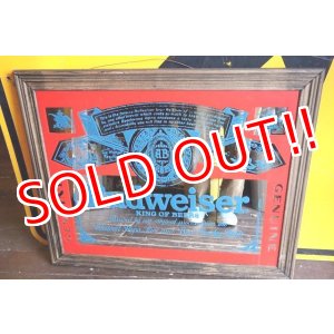 画像: dp-221201-05 Budweiser / 1980's Large Pub Mirror