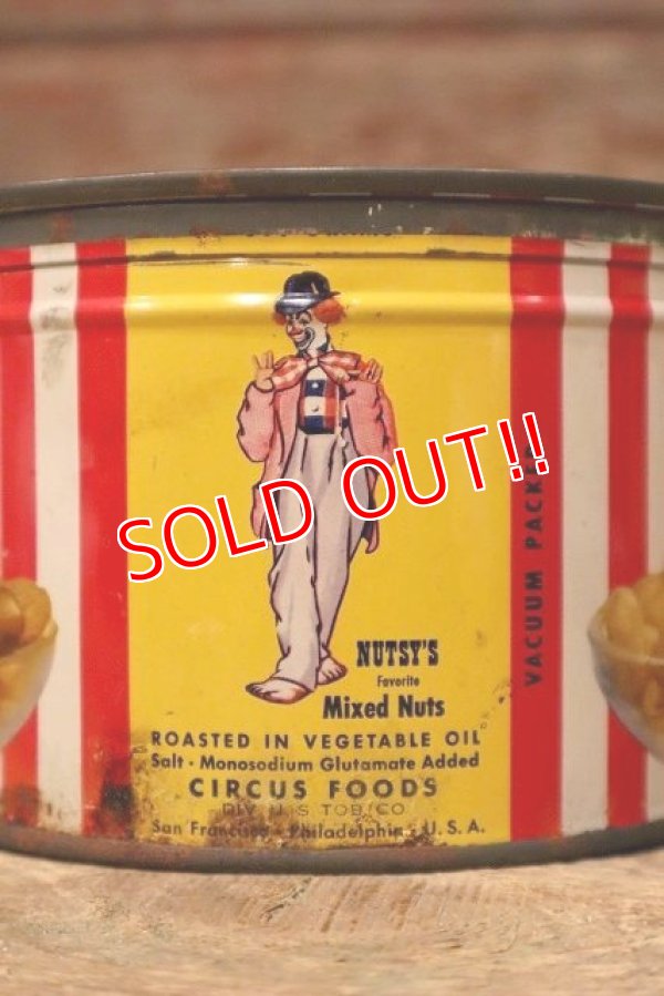 画像4: dp-221201-41 CIRCUS FOODS , INC. / 1950's CIRCUS MIXED NUTS CAN