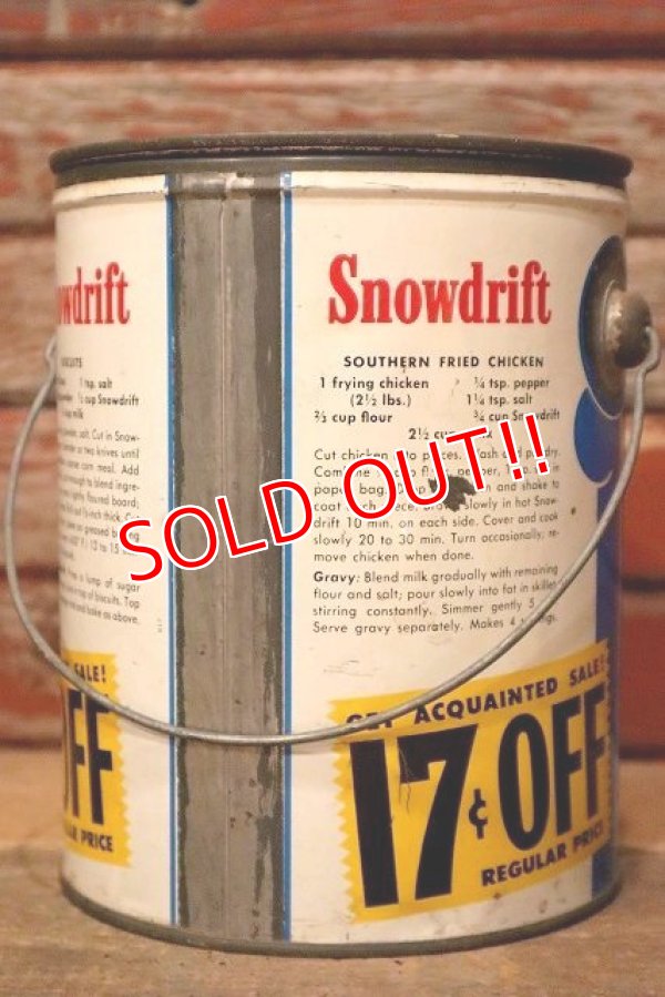 画像4: dp-221201-50 Snowdrift / Vintage Shortening Can