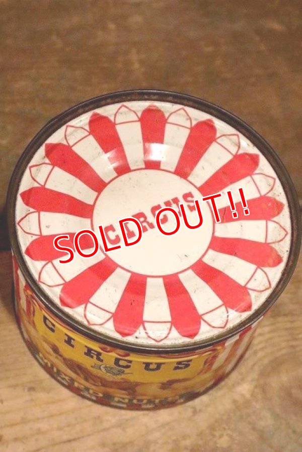 画像7: dp-221201-41 CIRCUS FOODS , INC. / 1950's CIRCUS MIXED NUTS CAN