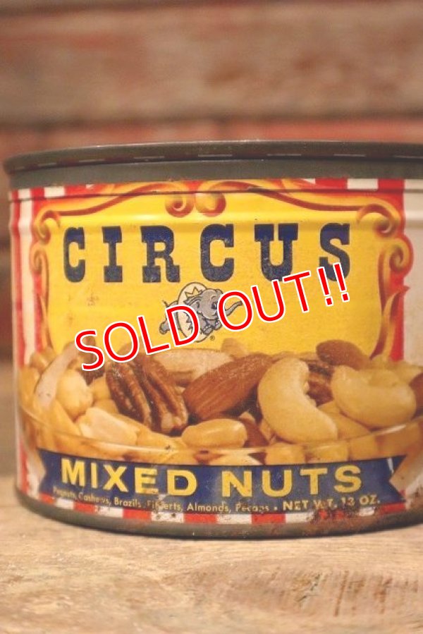 画像3: dp-221201-41 CIRCUS FOODS , INC. / 1950's CIRCUS MIXED NUTS CAN