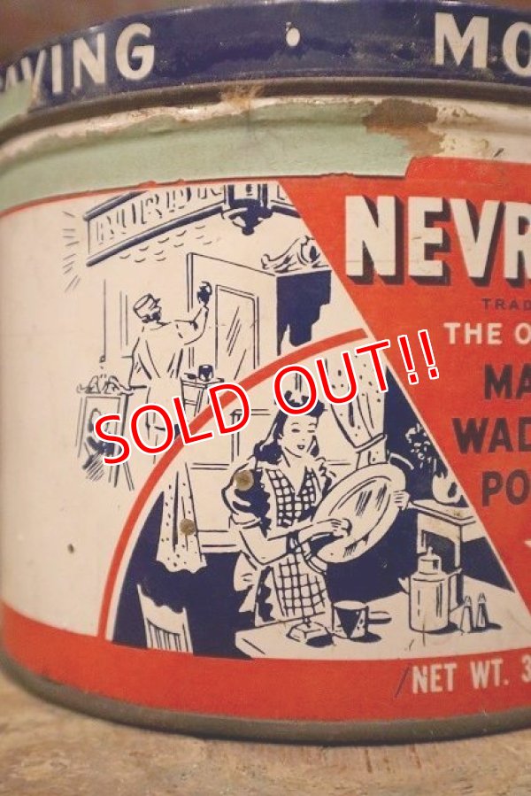 画像2: dp-221101-04 NEVR-DULL / 1940's Cleaning & Polishing Cloth Can
