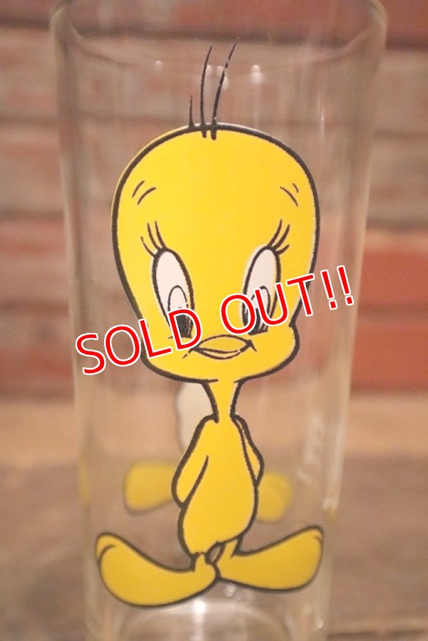 画像2: ct-221201-40 Tweety / PEPSI 1973 Collector Series Glass