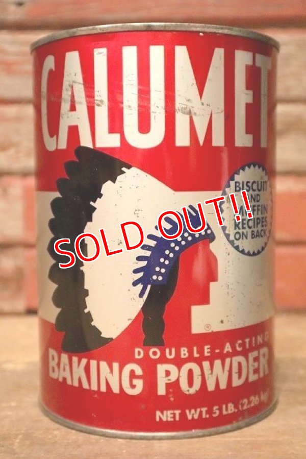 画像1: dp-230101-21 CALUMET / Vintage Baking Powder Can