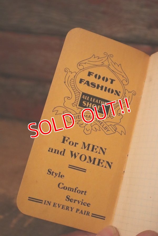 画像5: dp-221201-08 RED GOOSE SHOES / 1930's Memo Book