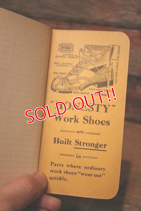 画像4: dp-221201-08 RED GOOSE SHOES / 1930's Memo Book