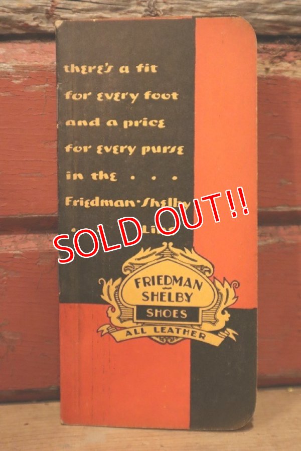 画像3: dp-221201-08 RED GOOSE SHOES / 1930's Memo Book