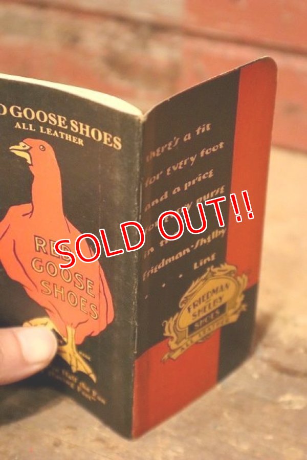 画像7: dp-221201-08 RED GOOSE SHOES / 1930's Memo Book