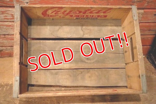 画像6: dp-230101-85 Crystal CLUB BEVAERAGES / Vintage Wood Box