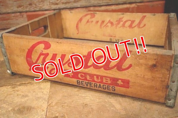 画像3: dp-230101-85 Crystal CLUB BEVAERAGES / Vintage Wood Box