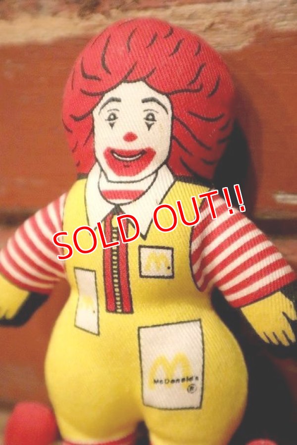 画像2: ct-230101-13 McDonald's / Ronald McDonald 1980's Mini Cloth Doll