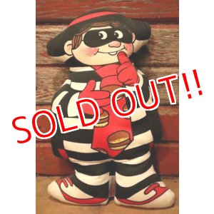画像: ct-230101-13 McDonald's / the Hamburglar 1980's Pillow Doll